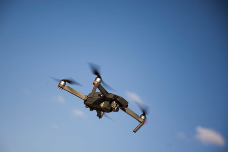 drone in flight