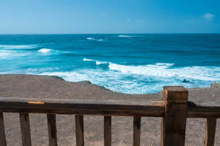 terrace overlooking the sea, fuerteventura