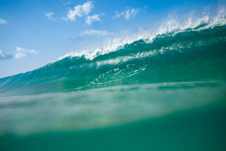 great wave that breaks on the west coast of Fuerteventura, canary islands