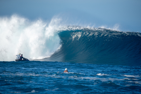surfer in the big wave, competitionのeditorial素材