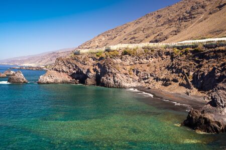 bays hidden in the La Palma Islandの写真素材
