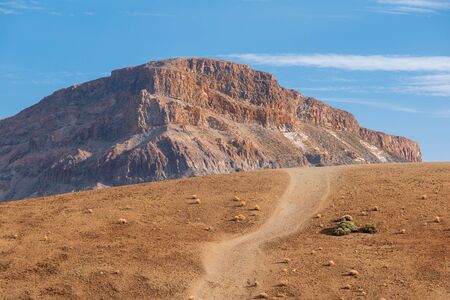 paths around of the Teide mountain, Tenerifeの写真素材