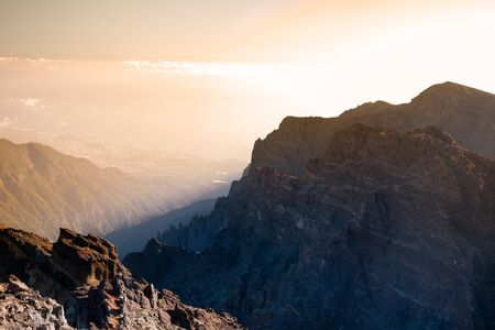 MIrador Roque de los Muchachos, popular tourist attraction - La palmaの写真素材