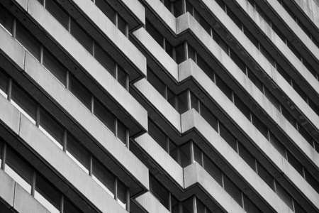 An office building in the brutalist architecture styleのeditorial素材