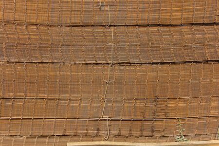 Wire mesh arranged in a pile.の写真素材