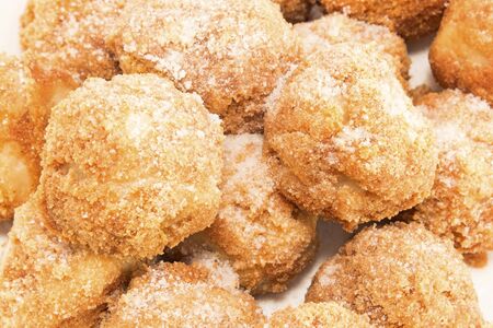 Dumplings with plums on a pile.の写真素材