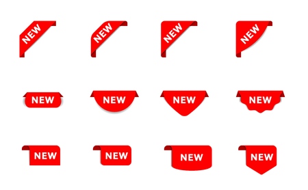 New tag ribbon banner vector.のイラスト素材