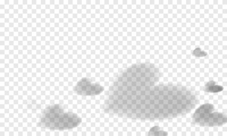 Shadow of heart overlay effects for mockup. Photo-realistic vector illustrationのイラスト素材