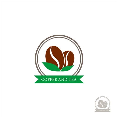 emblem Coffee beans. Coffee design for a coffee shop.のイラスト素材