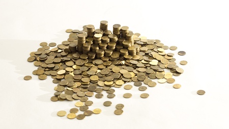 Piles of coins  Capitalism, cash, money dolar の写真素材