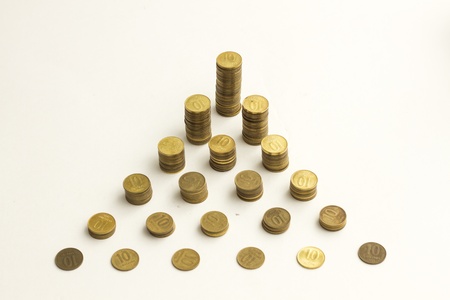 Piles of coins  Capitalism, cash, money dolar の写真素材