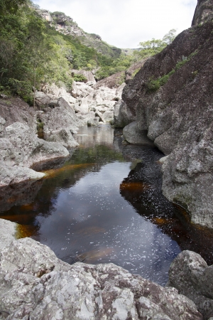 river in the canyonの写真素材