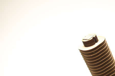 Architecture model in wood of a skyscraper building isolated  Several stories の写真素材