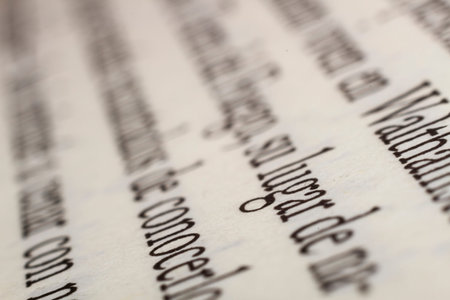 word from a free dictionary, close up
