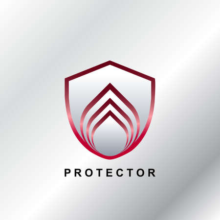 Abstract Technology Protector logo Template Design for badge, technology business and company identity.のイラスト素材