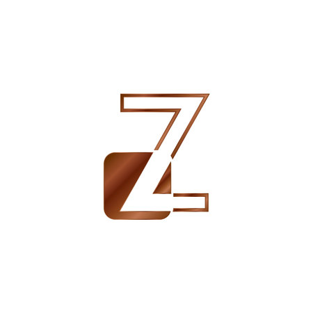 Abstract Techno Outline Letter Z Logo Vector Design with negative space letter on geometrical...