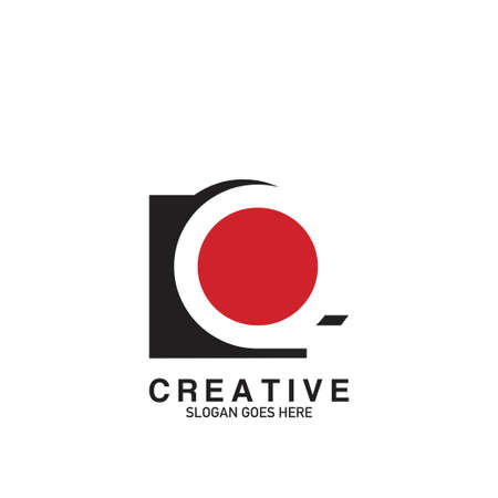 Creative Negative Space Letter Q Modern Business Logo Vector Design.のイラスト素材