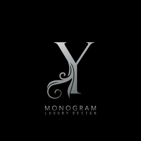 Monogram Luxury Y Logo Letter.のイラスト素材