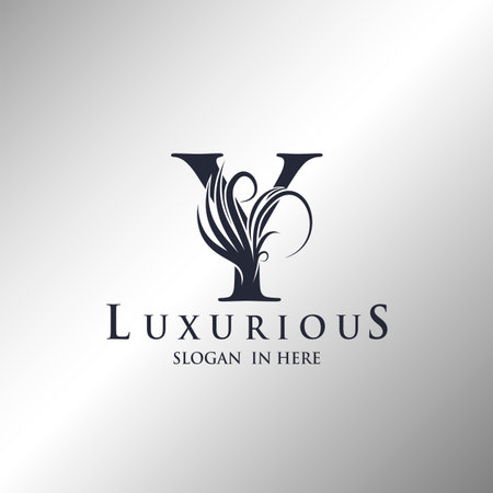 Letter Y Monogram Luxury Ornate Decorative Elegance Logo Template Design.のイラスト素材