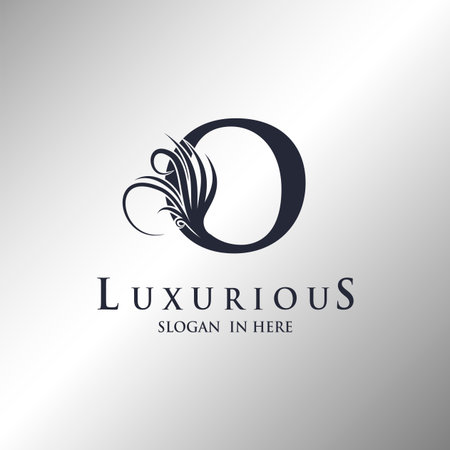 Letter O Monogram Luxury Ornate Decorative Elegance Logo Template Design.のイラスト素材