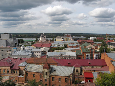 View of the Siberian city Tomsk