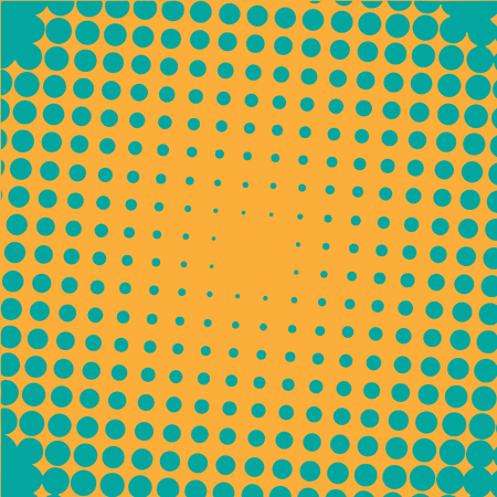 Abstract colorful halftone dots horizontal vector illustrationのイラスト素材