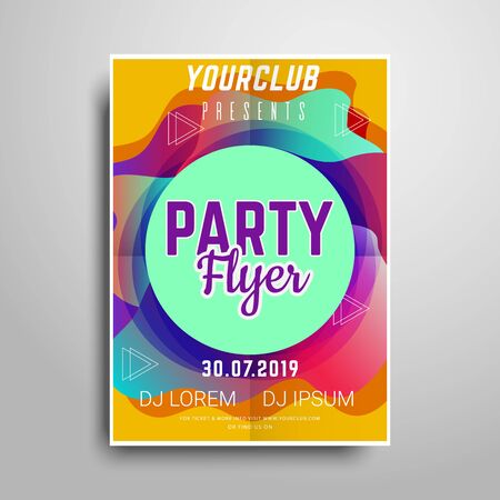 Party flyer.Abstract vertical flyer templateのイラスト素材