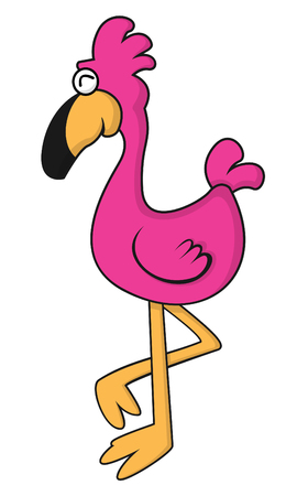 flamingo birdのイラスト素材