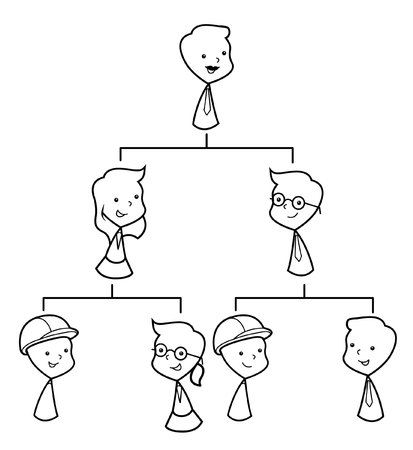 business structureのイラスト素材