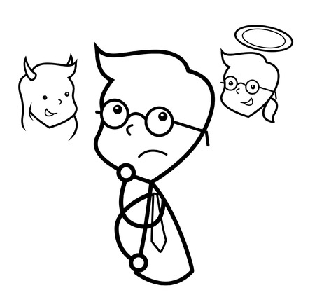 businessman confusedのイラスト素材