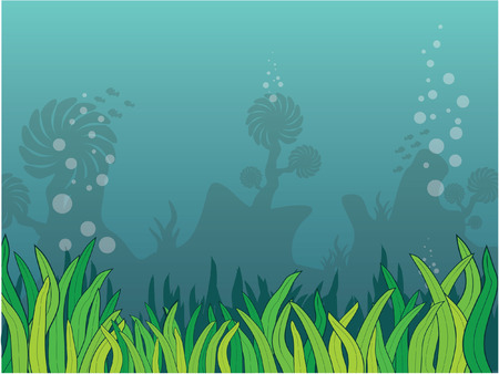 scenery seaweedのイラスト素材