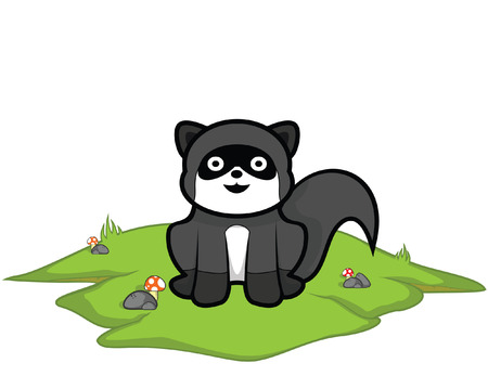weasel grass landのイラスト素材