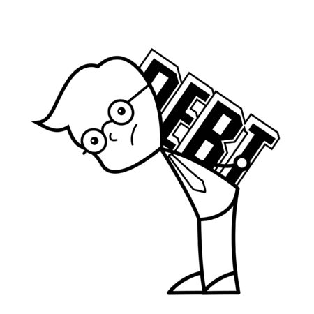 businessman crisisのイラスト素材