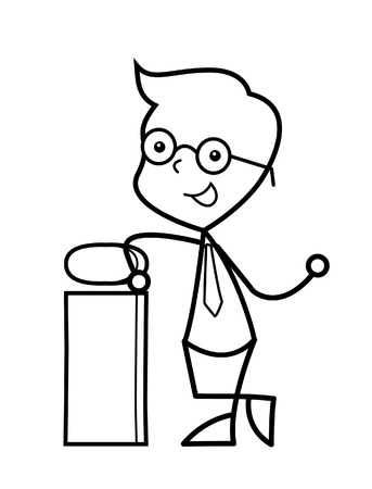 businessman bannerのイラスト素材