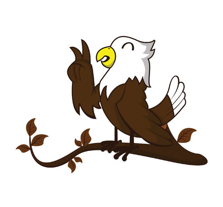 hawk treeのイラスト素材