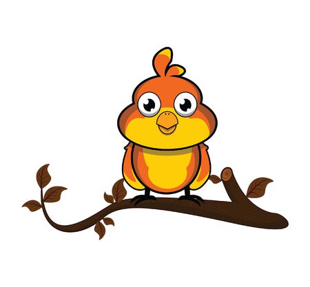 sparrow treeのイラスト素材