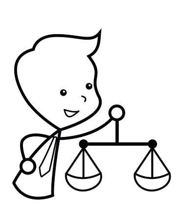 businessman value balanceのイラスト素材