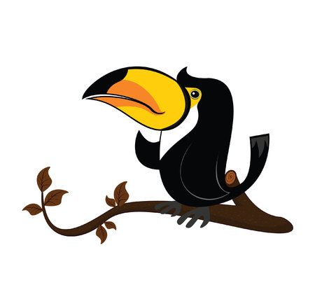 toucan treeのイラスト素材
