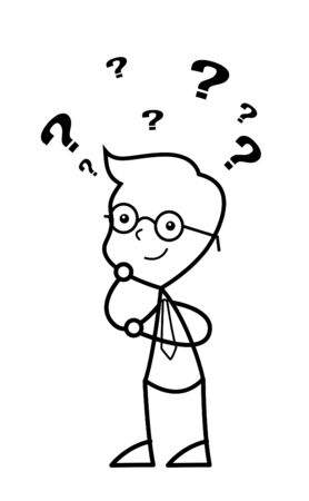 businessman confusedのイラスト素材