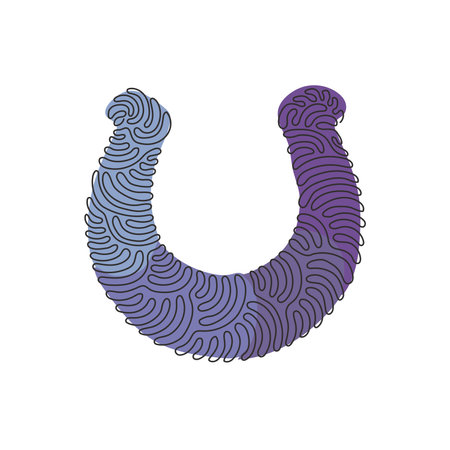 Single continuous line drawing t-shirt vector clothes icon or sign in thin line style. Geometric shapes. Outline figures for website, mobile app. Swirl curl style. One line draw graphic design vectorのイラスト素材