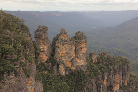 Three Sisters, Blue Mountains in Sydney Australiaの写真素材
