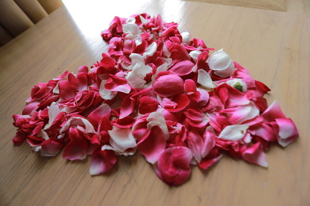Beautiful Jasmine on the Table for Wedding Decorationの写真素材