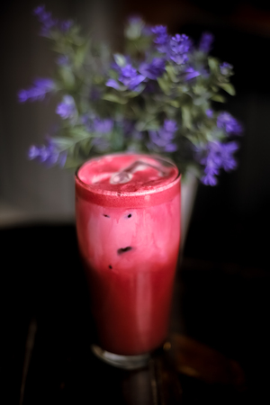 Ice Red Velvet  in the Afternoonの写真素材
