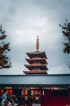 Sensoji Temple Tokyo, Japan. The oldest temple of Tokyoのeditorial素材