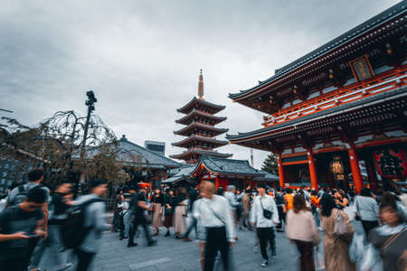 Sensoji Temple Tokyo, Japan. The oldest temple of Tokyoのeditorial素材