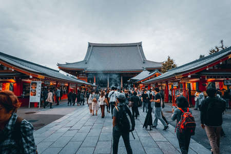 Sensoji Temple Tokyo, Japan. The oldest temple of Tokyoのeditorial素材
