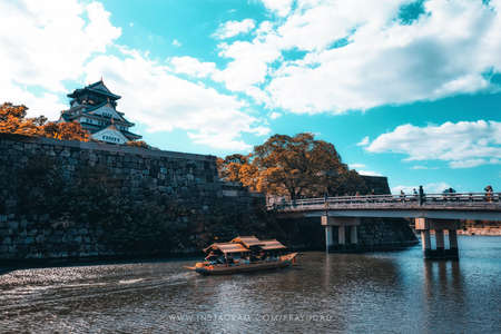 Stock Photo - Osaka Castle in Japanのeditorial素材