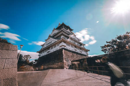 Stock Photo - Osaka Castle in Japanのeditorial素材