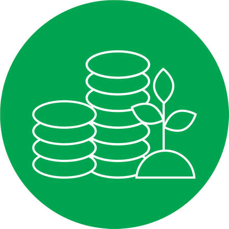business management line iconのイラスト素材