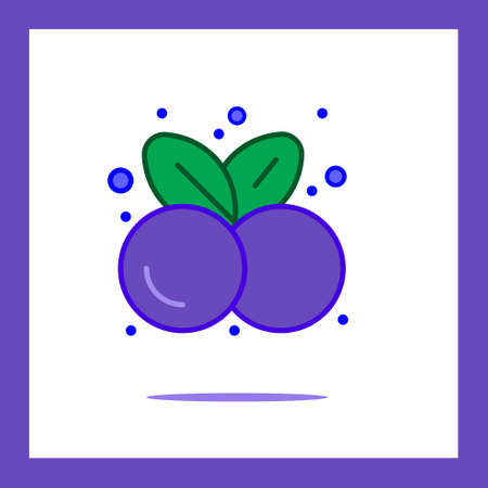 Vector - Colorfull Grape. Vector Illustration.のイラスト素材